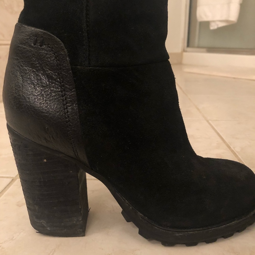 Black zip up bootie